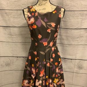 H&M Floral Fit + Flare Dress